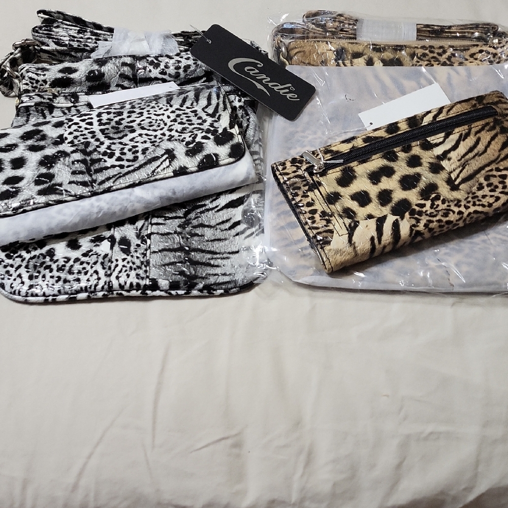 Candie's Animal Print Bags Set 4 Pc. 2 Wallets,2 Purses